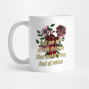 aesthetic flower heart Mug